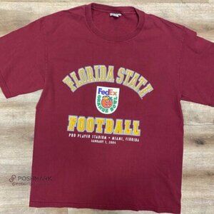 FLORIDA STATE SEMINOLES ORANGE BOWL VINTAGE 2004 COLLEGE FOOTBALL SHIRT